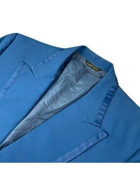 VTG Lord West Men’s One-Button Tuxedo Dinner Jacket Blue • 42L